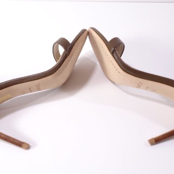 Theory Nappa High Heel Sandal Open Toe Ankle Strap Pumps 37.5 NIB 355 - Picture 9 of 13